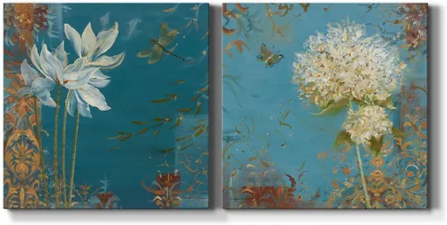 Miniatura 39 de Renditions Gallery Arrangement of Spring I - Arte de pared, decoración en lienzo de alta calidad con envoltura de galería, listo para colgar, 10
