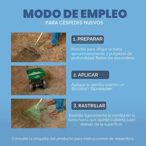Miniatura 9 de Scotts Turf Builder Grass Seed Kentucky Bluegrass Mix - Grass Seed Plus Fertilizante para césped y mejorador de suelo, crece césped verde denso
