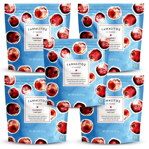Miniatura 21 de Tamalitoz - Mango para masticar labios, caramelo duro mexicano de mango picante relleno de chile, lima y sal marina, caramelo de fruta hecho a mano