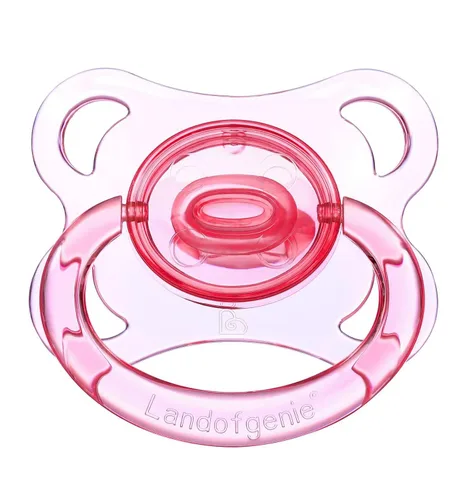 Miniatura 8 de Landofgenie Chupetes grandes del tamaño adulto del escudo fijado del chupete del diseño transparente