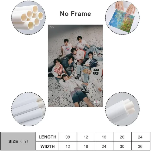 Miniatura 2 de K-pop Artist Poster Stray Kids Maxident Case 143 Ver. 3rd Teaser Prints Painting Nordic Decoration Living Room Home Decor 24x36inch(60x90cm)