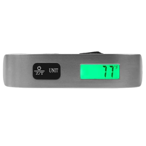 Miniatura 7 de Jadpes Báscula de equipaje pantalla LCD electrónica portátil de mano de 1102lbs báscula de peso para equipaje báscula de maleta para el hogar cocina