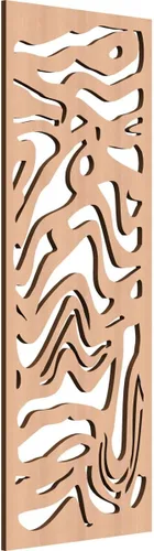 Miniatura 133 de 9 3/8"W x 24 3/8"H x 1/4"T Northfield Decorativos Paneles de Pared de Madera Calado, Abedul