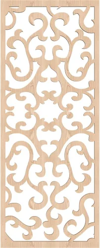 Miniatura 2 de Smithfield Paneles de pared decorativos de madera con calado, 13 3/8 pulgadas de ancho x 34 3/8 pulgadas de alto x 3/8 de alto, roble rojo rojo