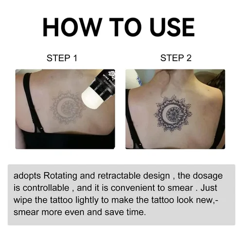 Miniatura 8 de Simple: manteca de tatuaje, bálsamo de cuidado posterior del tatuaje, cuidado del tatuaje, mejora del color que revive tatuajes viejos, hidrata