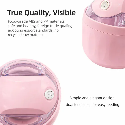 Miniatura 6 de Pequeña máquina para hacer helados, hace una sola porción de gelato, yogur congelado, sorbete y más postres de bricolaje con un solo toque en solo