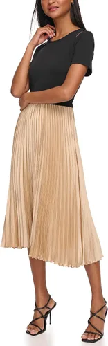 Miniatura 4 de Karl Lagerfeld Paris Vestido plisado recortado para mujer