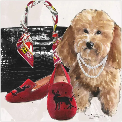 Miniatura 22 de Empire Art Direct Panel de vidrio templado con impresión flotante sin marco, arte de pared para mascotas, listo para colgar, 20 x 20 pulgadas, ley