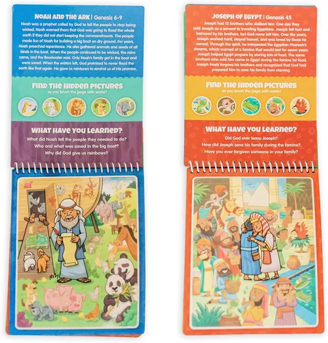 Miniatura 3 de Paquete de 2 pinceles Aqua Antiguo Testamento #1 y Antiguo Testamento #2 con libros de actividades acuáticas, escuela bíblica, preescolar