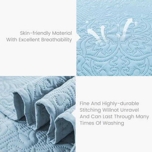 Miniatura 5 de Sophia & William - Quilts Azul claro