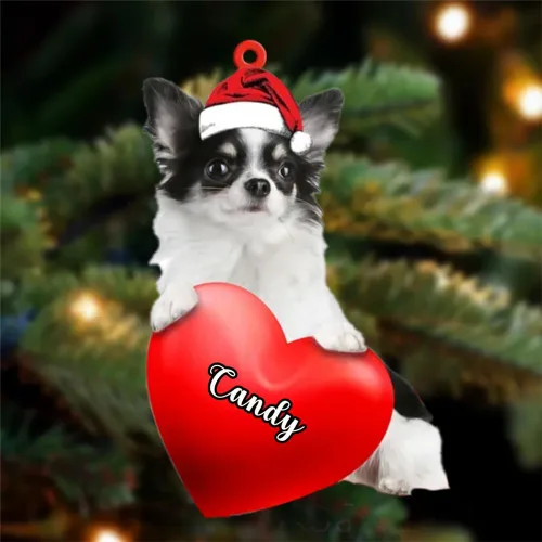 Miniatura 9 de Adornos de Navidad personalizados para perros, nombre personalizado, adorno de Malamute de Alaska, adornos acrílicos, regalos de Navidad, amantes