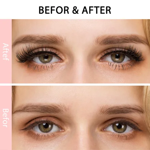 Miniatura 4 de DYSILK Pestañas postizas naturales de visón 6D, aspecto dramático, pestañas postizas esponjosas, extensión de maquillaje, pestañas largas hechas a
