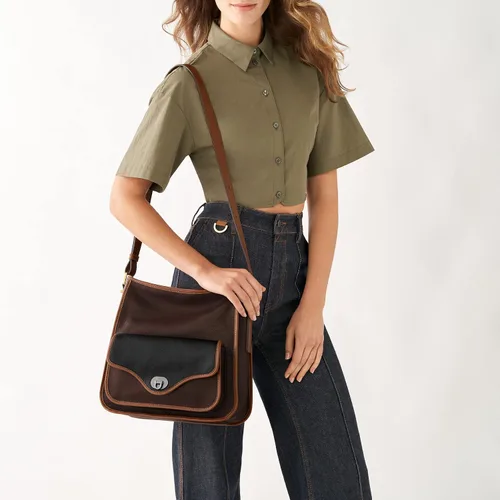 Miniatura 5 de Fossil Bolso Hobo de cuero para mujer Heritage
