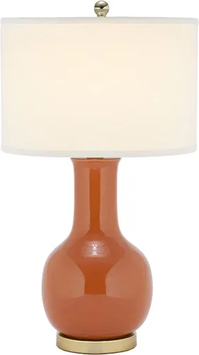 Miniatura 6 de SAFAVIEH Lighting Collection Paris - Lámpara de mesa moderna de cerámica verde de 28 pulgadas para dormitorio, sala de estar, oficina en casa
