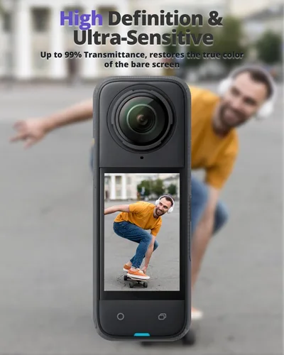 Miniatura 7 de Funda protectora de silicona para Insta 360 X4/X5 con tapa de lente, protector de pantalla para accesorios Insta 360 X4, kit de accesorios