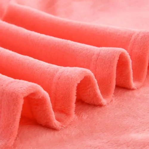 Miniatura 7 de NANPIPER manta decorativa gruesa y ultrasuave de microfelpa, para todas las estaciones, manta peluda de microfibra prémium para sofá y sillón, Coral