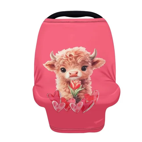 Miniatura 12 de Wanyint Fundas de asiento de automóvil para bebé, toldo para niños y niñas, multiusos, fundas de lactancia materna, bufanda de lactancia, decoración