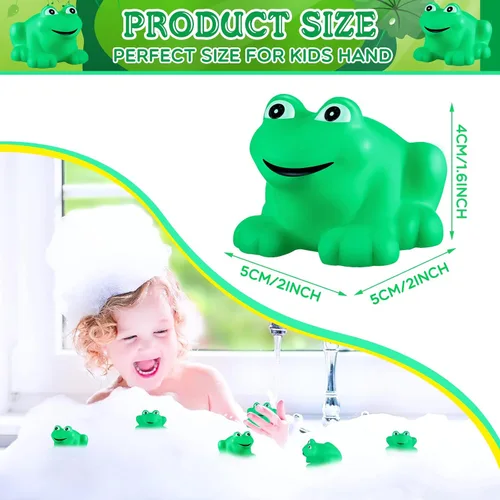 Miniatura 2 de Zubebe Juguete de baño de goma chirriante y flotante, juguete de baño para baby shower, natación, tina, decoración de fiesta de cumpleaños