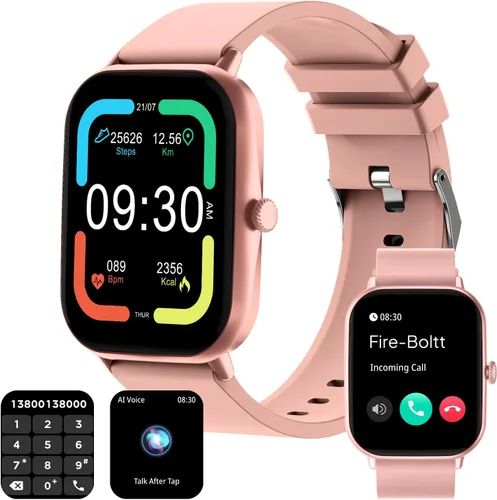 Miniatura 19 de Fire-Boltt Ninja Call Pro Max - Reloj inteligente con pantalla HD de 2.010 in (2.01 pulgadas), llamadas Bluetooth, más de 120 modos deportivos, Azul