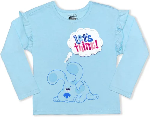 Miniatura 2 de Nickelodeon Blues Clues - Camiseta de manga larga de 3 piezas para niñas camiseta de manga corta y leggings para niños pequeños