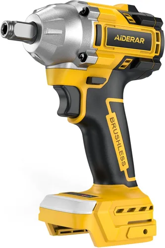 Miniatura 11 de Llave de impacto inalámbrica de 20 V para batería DeWalt, 1500 Nm (1106 pies-libras) pistola de impacto sin escobillas de 1/2 pulgada, herramienta
