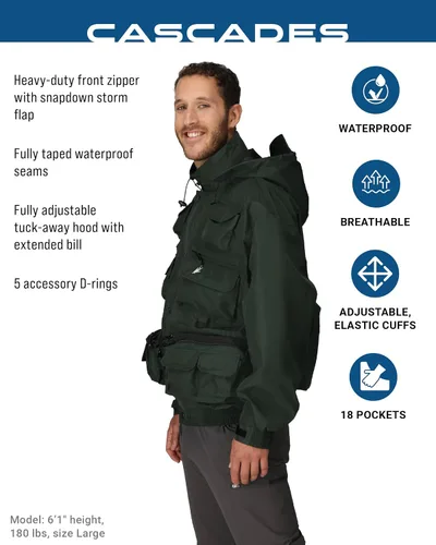 Miniatura 2 de Frogg Toggs - Chamarra de vadeo Cascades para hombre