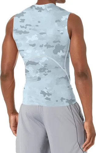 Miniatura 3 de Holure Camiseta sin mangas de compresión para hombre, paquete de 5 unidades, camiseta atlética para fisicoculturismo