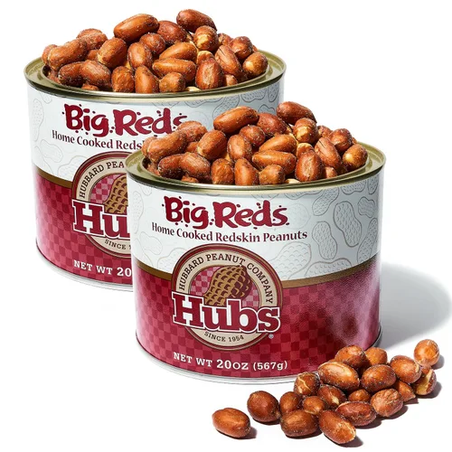 Miniatura 12 de Hubs Virginia Cacahuetes Salados 2 packs de 40 oz latas.