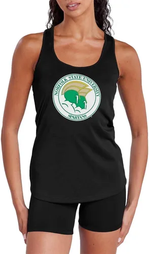Miniatura 288 de Camiseta deportiva sin mangas oficial de NCAA Collegiate para mujer, con espalda cruzada, colección con logotipo primario