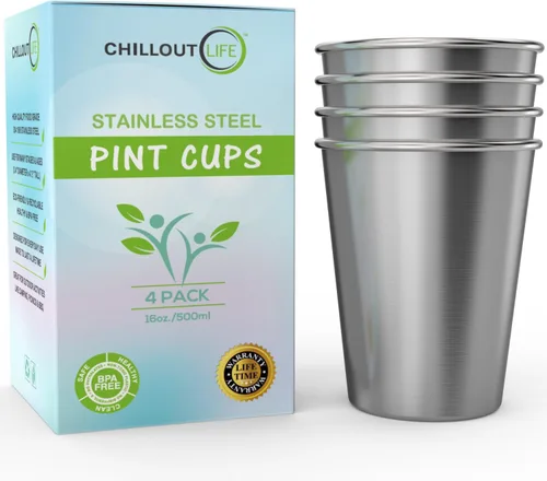 Miniatura 12 de CHILLOUT LIFE Vasos de acero inoxidable para niños de 8 onzas, vasos de acero inoxidable para niños pequeños para actividades en el hogar y al aire