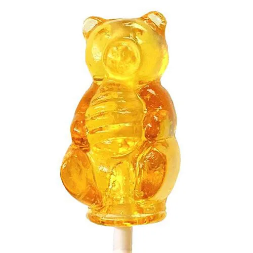 Miniatura 4 de Lollipop - Paletas de osos duros con sabor a miel, envueltas individualmente, decoración de lechones para duchas, paquete de 12