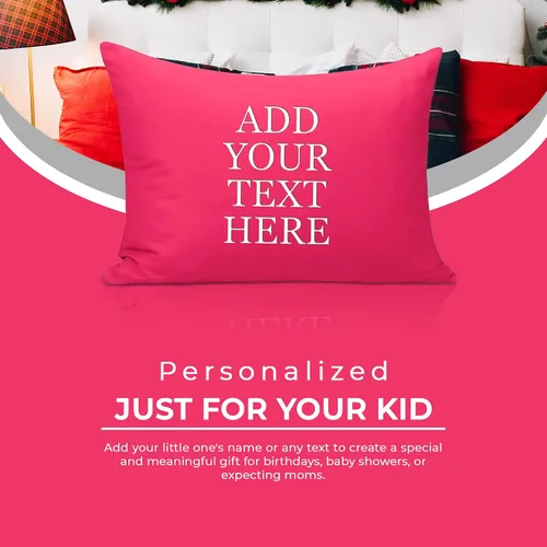 Miniatura 4 de Fundas de almohada personalizadas para niños pequeños de 13 x 18 pulgadas, funda de almohada de microfibra cepillada súper suave y acogedora