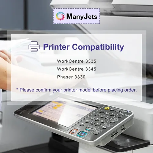 Miniatura 2 de 106R03624 106R03622 Cartucho de tóner de alto rendimiento compatible con impresoras Xerox Phaser 3330/WorkCentre 3335/3345 Series