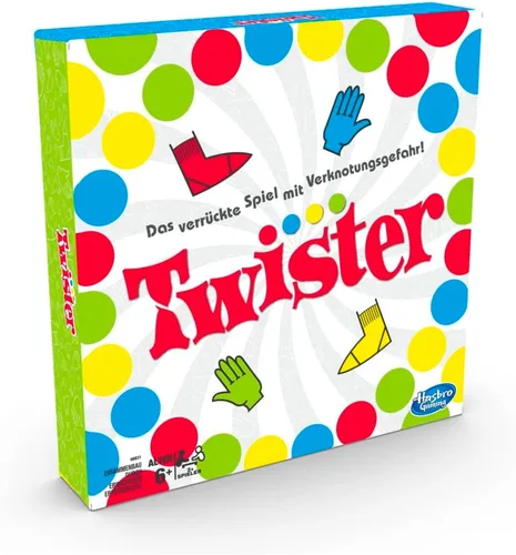 Miniatura 4 de Hasbro Gaming Twister Partyspiel für Familien und Kinder, Twister Spiel ab 6 años, klassisches Spiel für drinnen und draußen