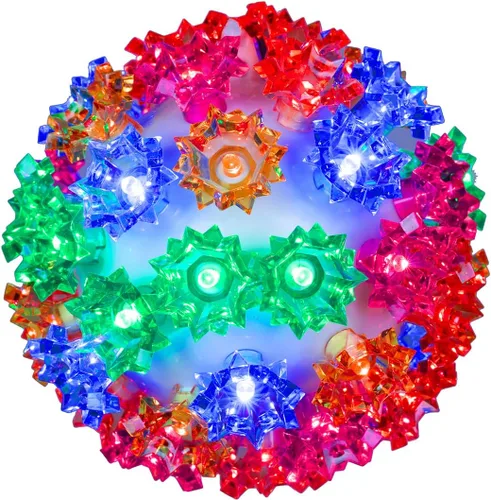 Miniatura 27 de Novelty Lights - Esfera de estrella de luz LED de 6 pulgadas con 50 luces, 100% verdadero parpadeo blanco cálido, bola de ornamento, cable