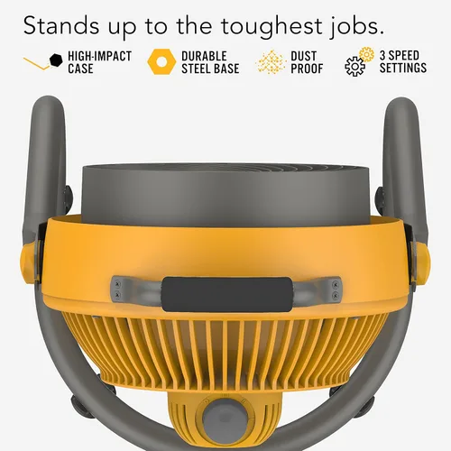 Miniatura 2 de Vornado 293 - Ventilador circulador de aire grande de alta resistencia Amarillo