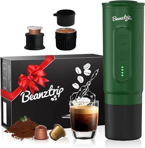 Miniatura 11 de H02 PRO - Máquina de café espresso portátil, cafetera de viaje para cápsulas NS y café molido, mini cafetera pequeña para acampar para el día