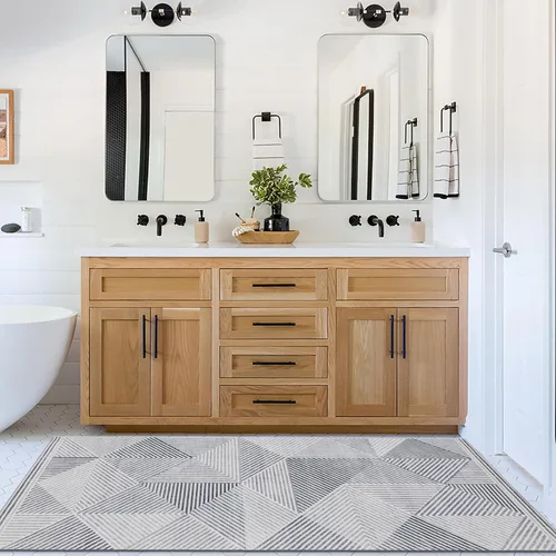Miniatura 11 de ReaLife Rugs Alfombra Pasillo Lavable a Máquina - Sala de Estar Dormitorio Baño Cocina Entrada Oficina - Acolchada Pelo Bajo Resistente a Manchas