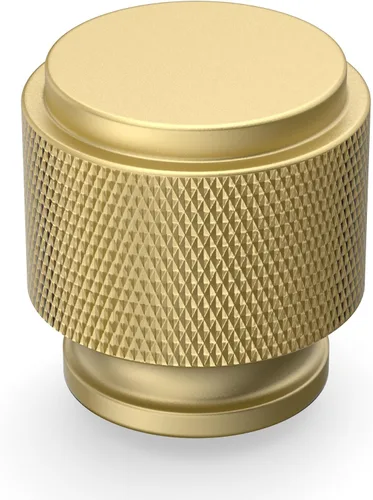 Miniatura 21 de Paquete de 10 tiradores de gabinete de cocina color oro cepillado de 5 pulgadas (128mm), manijas estriadas para cajones, accesorios para armarios