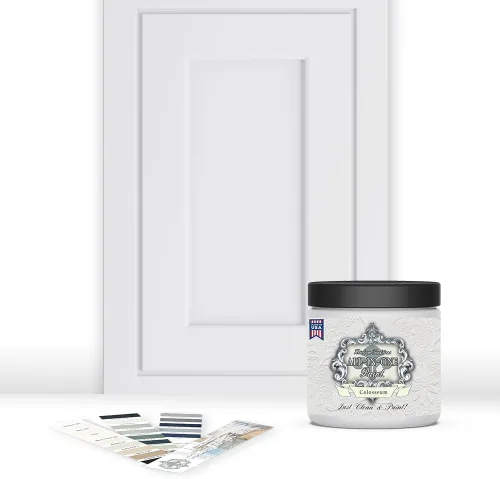 Miniatura 76 de Pintura TODO EN UNO, Abbey (gris cálido), Muestra de 8oz - Pintura duradera para gabinetes y muebles. Imprimación y capa superior incorporadas,