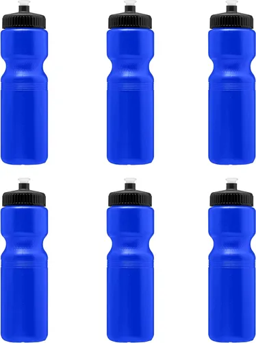 Miniatura 17 de DISCOUNT PROMOS Juego de botellas de agua de plástico personalizadas de 28 onzas, 10/50/100, paquete personalizado a granel, perfectas