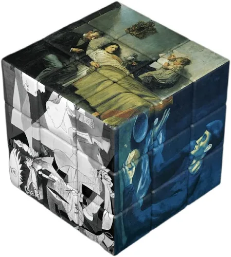Miniatura 5 de Serie temática de pintura famosa, cubo mágico, obra maestra de celebridades, cubo de transformación de fotos, regalo creativo, juguetes
