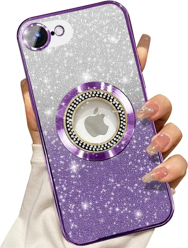 Miniatura 310 de Misscase Funda magnética con purpurina para iPhone 11 compatible con MagSafe, protección completa, delgada, a prueba de golpes, antiarañazos