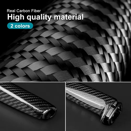 Miniatura 6 de AIRSPEED de fibra de carbono para BMW Funda de mango de freno de mano Compatible con BMW 1 2 3 4 Series E90 E91 E92 Z4 E85 E86 E87 E81 E82 E87 E88