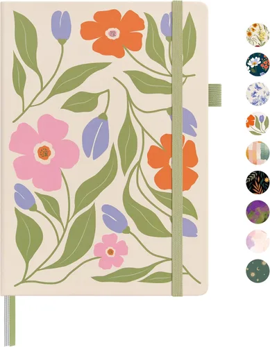 Miniatura 108 de &And Per Se - Cuaderno en blanco, 160 páginas, 5.7 x 8 pulgadas, cuaderno de rayas estrechas con papel grueso para escribir, cuaderno de tapa dura