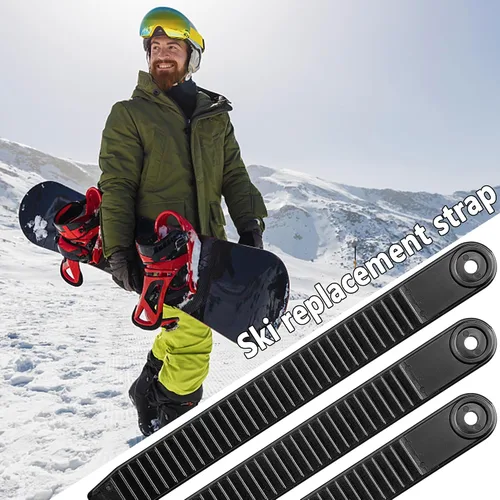 Miniatura 5 de 6 unids/10 correas de escalera de tobillo para snowboard, 7.9 x 0.8 pulgadas, correas de escalera de snowboard, reemplazo de correa de escalera