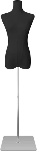 Miniatura 12 de maniquí femenino con forma de torso de talla grande para mujer, formas de vestido para costura, maniquí de cuerpo con alta estabilidad, soporte