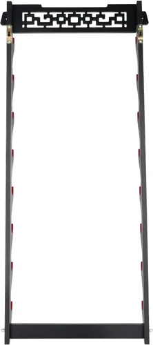 Miniatura 5 de Soporte de espada katana con montaje en pared - Expositor de espada samurái de 8 niveles, soporte de pared para wakizashi y tanto, soporte