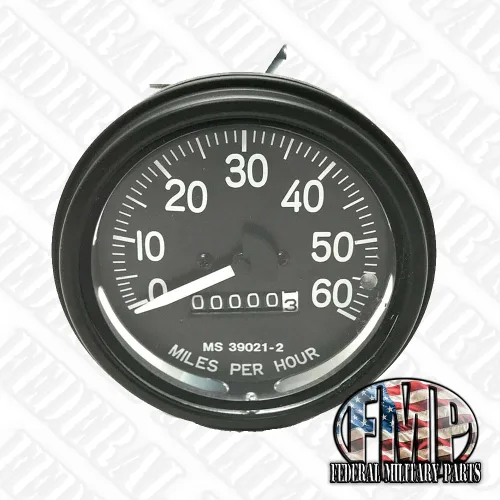 Miniatura 2 de Federal Military Part - Indicador de repuesto para salpicadero de velocímetro, 0-60 mph, compatible con Humvee y todos los vehículos militares
