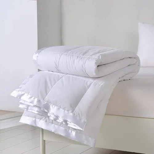 Miniatura 8 de APSMILE Manta ligera de fibras de plumón, edredón refrescante de fibras de plumas de verano, tamaño individual, edredón de cama delgado ultra suave